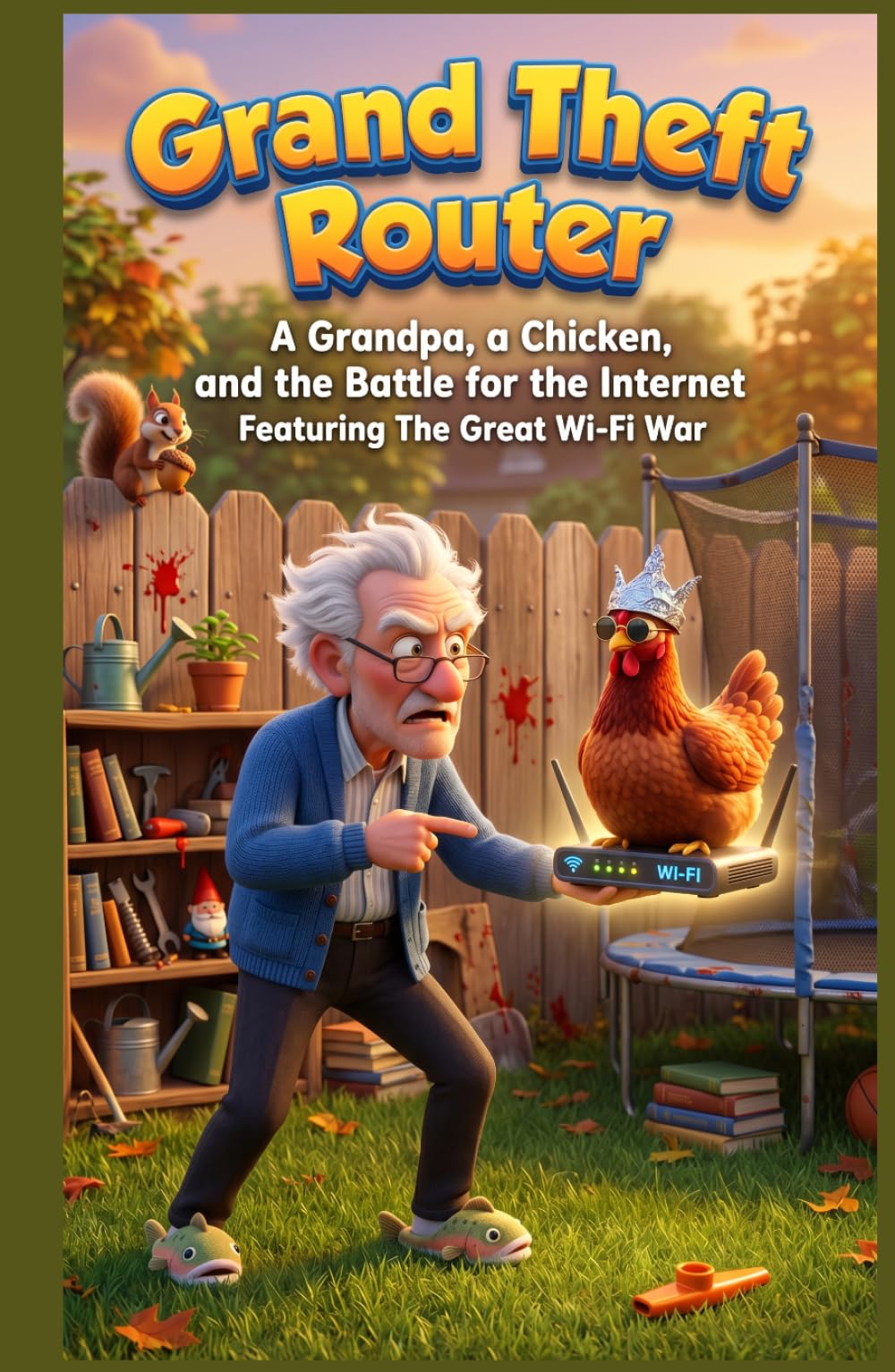 Grand Theft Router: A Grandpa, a Chicken, and the Battle for the Internet: A Hilarious Family Comedy About Friendship, Wi-Fi, and Backyard War