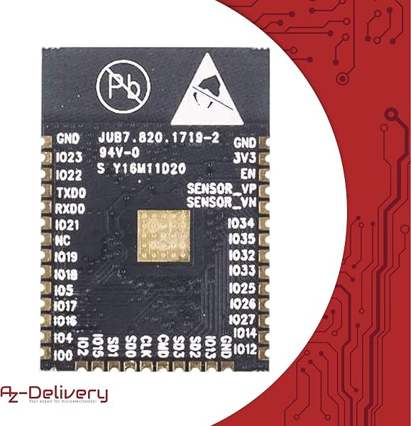 AZDelivery ESP32 WLAN WiFi Modul mit gratis Adapterplatte kompatibel mit Arduino und Mikrocontroller inklusive E-Book! - 4