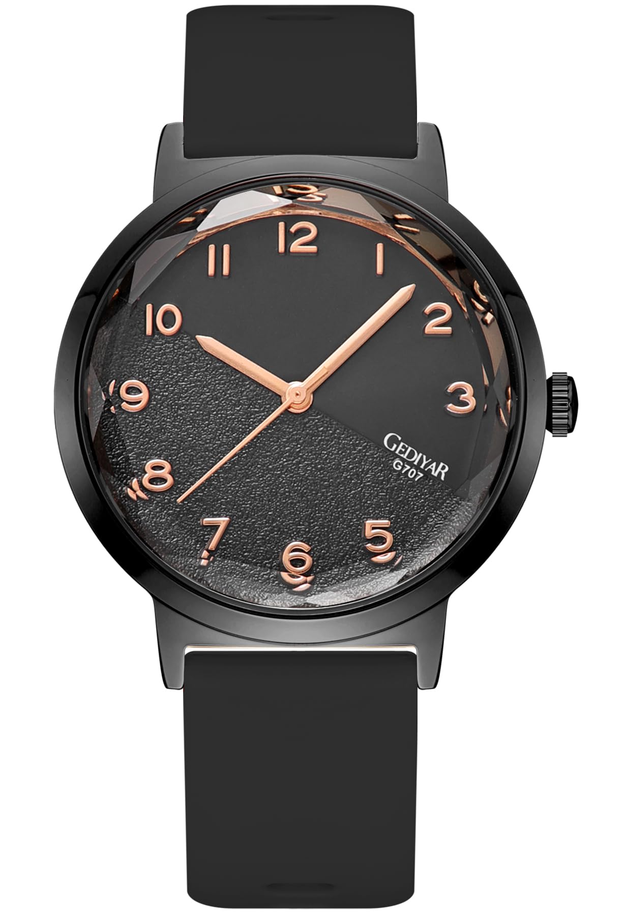 Damen-Armbanduhr, leicht zu lesen, Sport, lässig, wasserdicht, Silikon, Kristallglas, analog, Quarz, Uhr für Damen, Krankenschwester, Damen, Studenten