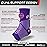 Sleeve Stars Ankle Brace for Women & Men, Ankle Wrap for Sprained Ankle, Compression Sleeve for Plantar Fasciitis Relief, Easy Customizable Support: w/Removable Strap (Single/S:9-10/Dark Purple)
