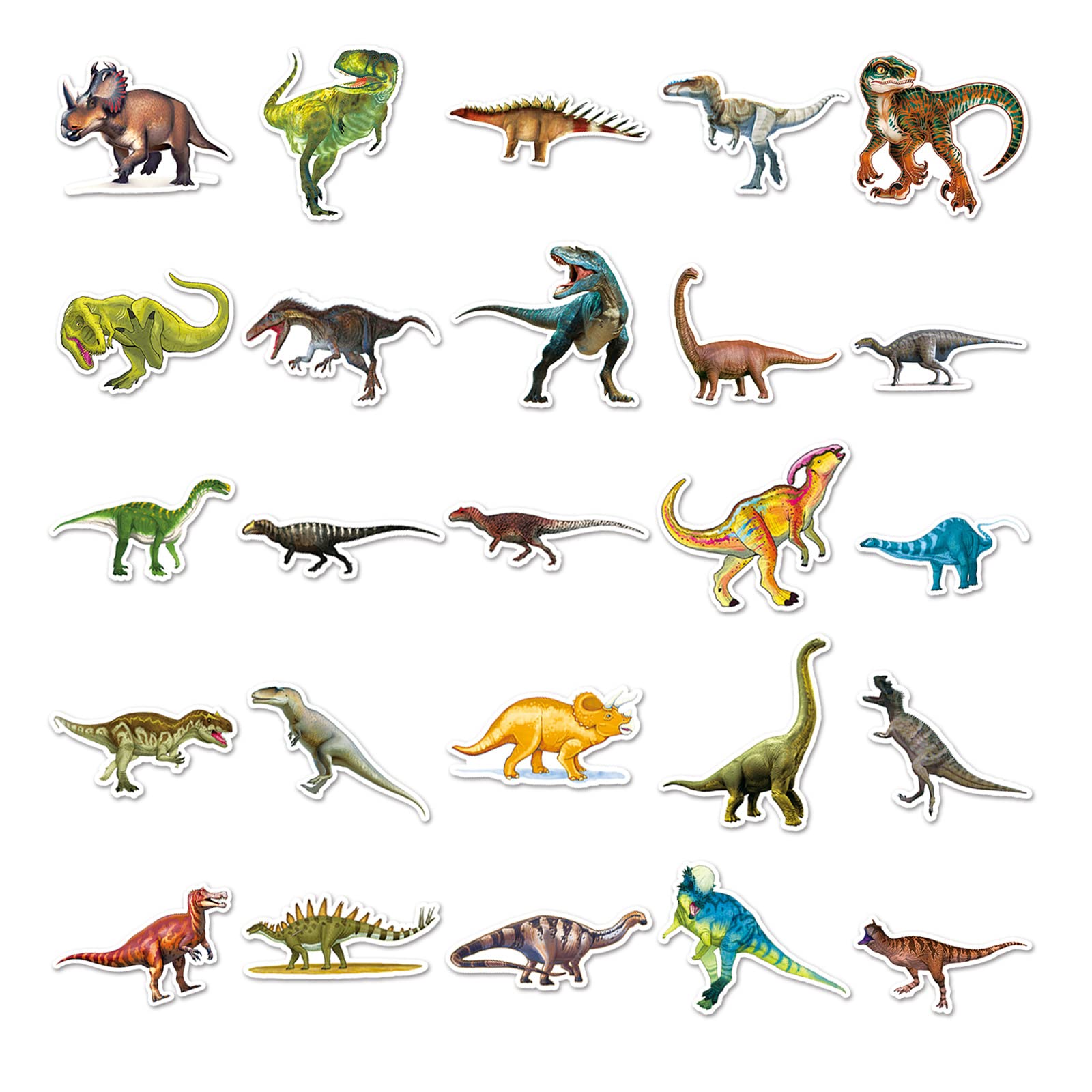 80 Stück Dinosaurier Aufkleber – Wasserdicht, Vinyl-PVC, Für Laptop, Flasche & Mehr (ca. 4–6 Cm)