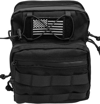 Waterproof Motorcycle Handlebar Bag Front fork bag, Universal Storage Bag Tool Pouch Fit For Harley Dyna Street Bob FXBB Softail Sportster, T-Bar Handlebar Bag with 2 decorative