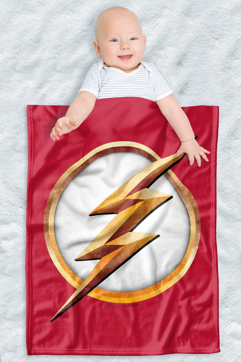 LOGOVISION The Flash Lightweight Baby Blanket, 30"X40", Season 4 Logo Unisex for Infants Girls & Boys