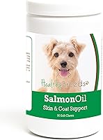 Vista 387 de Healthy Breeds Golden Retriever - Aceite de salmón masticable suave, 90