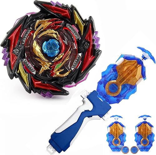 Battling Tops Burst Booster Superking B-170 Death Abyss Diabolos 5 Fusion' 1S B-184 Launcher LR Izquierda Derecha Spin Sistema de Capa DB Bey