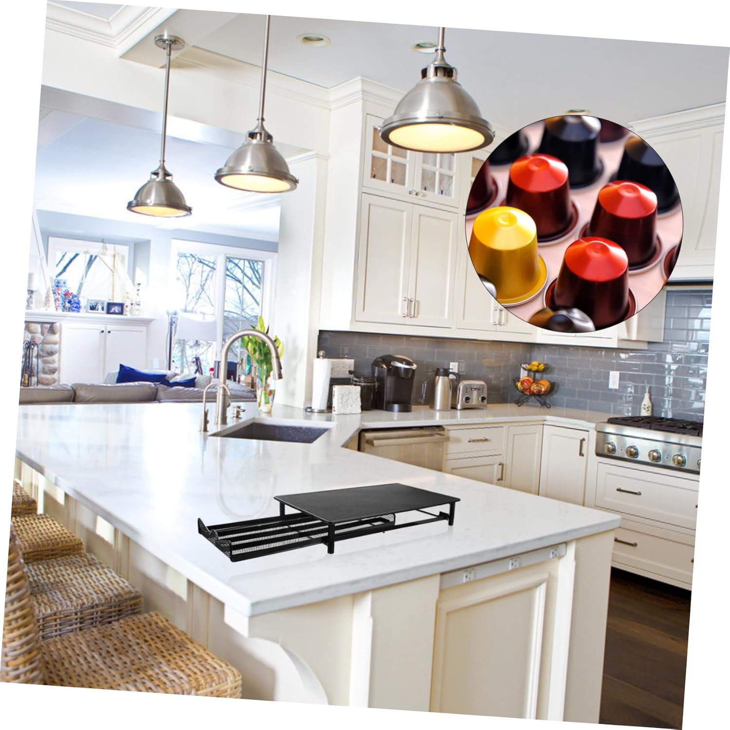 Type Coffee Capsule Storage Box Organizer for Capsules Compact and Lightweight Design Practical Coffee Holder for Kitchen Office Use