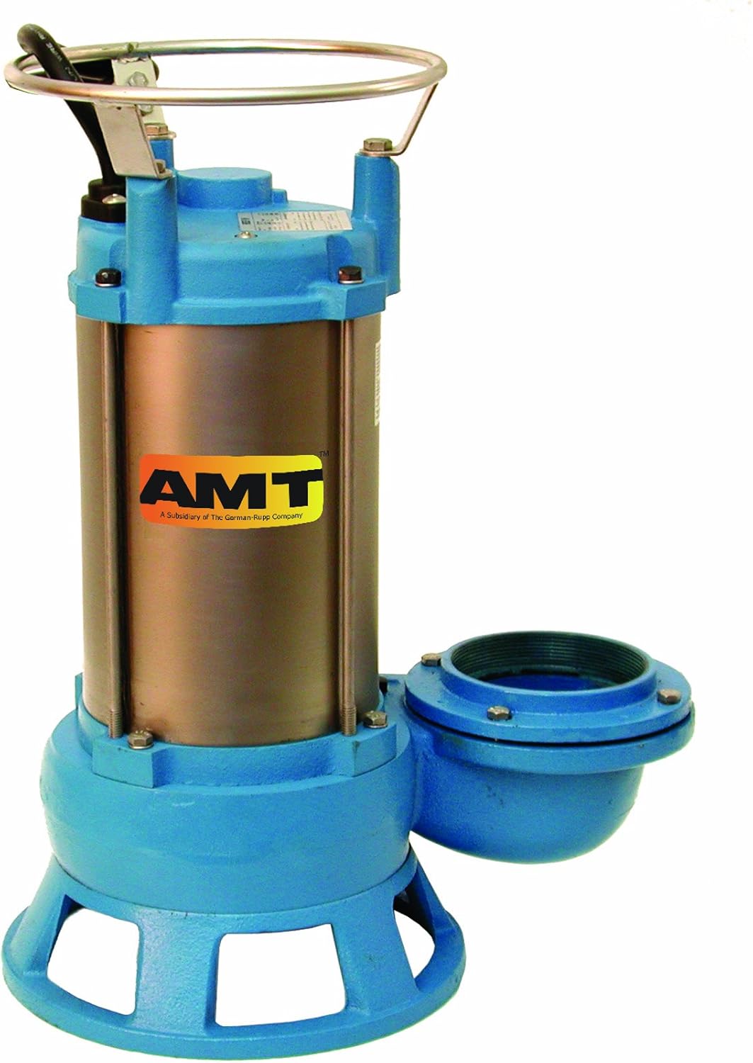AMT 5763-95 CI Submersible Shredder Sewage Pump, Double Mechanical Seal, 3" Out, 2 hp, 1 Phase Motor