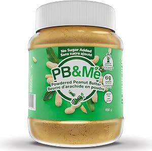 PB&Me Sugar Free Peanut Butter Powder - Powdered Peanut Butter No Sugar for Low Calorie Snacks, Peanut Butter Powder Protein for Smoothies, Low Carb Peanut Powder Protein Snack, 2lbs Jar (1-Pack)