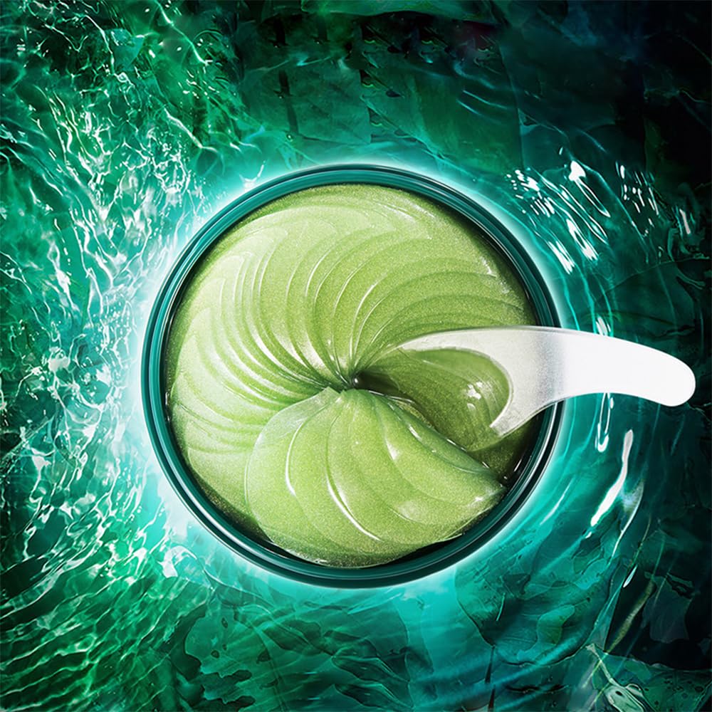 Ailigeus Seaweed Under Eye Patches, Seaweed Essence Eye Mask for Puffy Eyes/Dark Circles/Collagen Eye Care Relieves Pressure and Reduces Wrinkles, Eye Gel Pads for Hydrating and Brightening (60 Pcs)