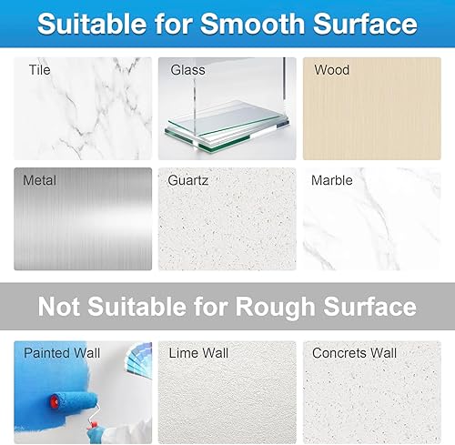 Miniatura 7 de Organizador de ducha mejorado de repuesto, ganchos adhesivos fuertes para organizador de ducha, adhesivo impermeable para estante de ducha, tiras