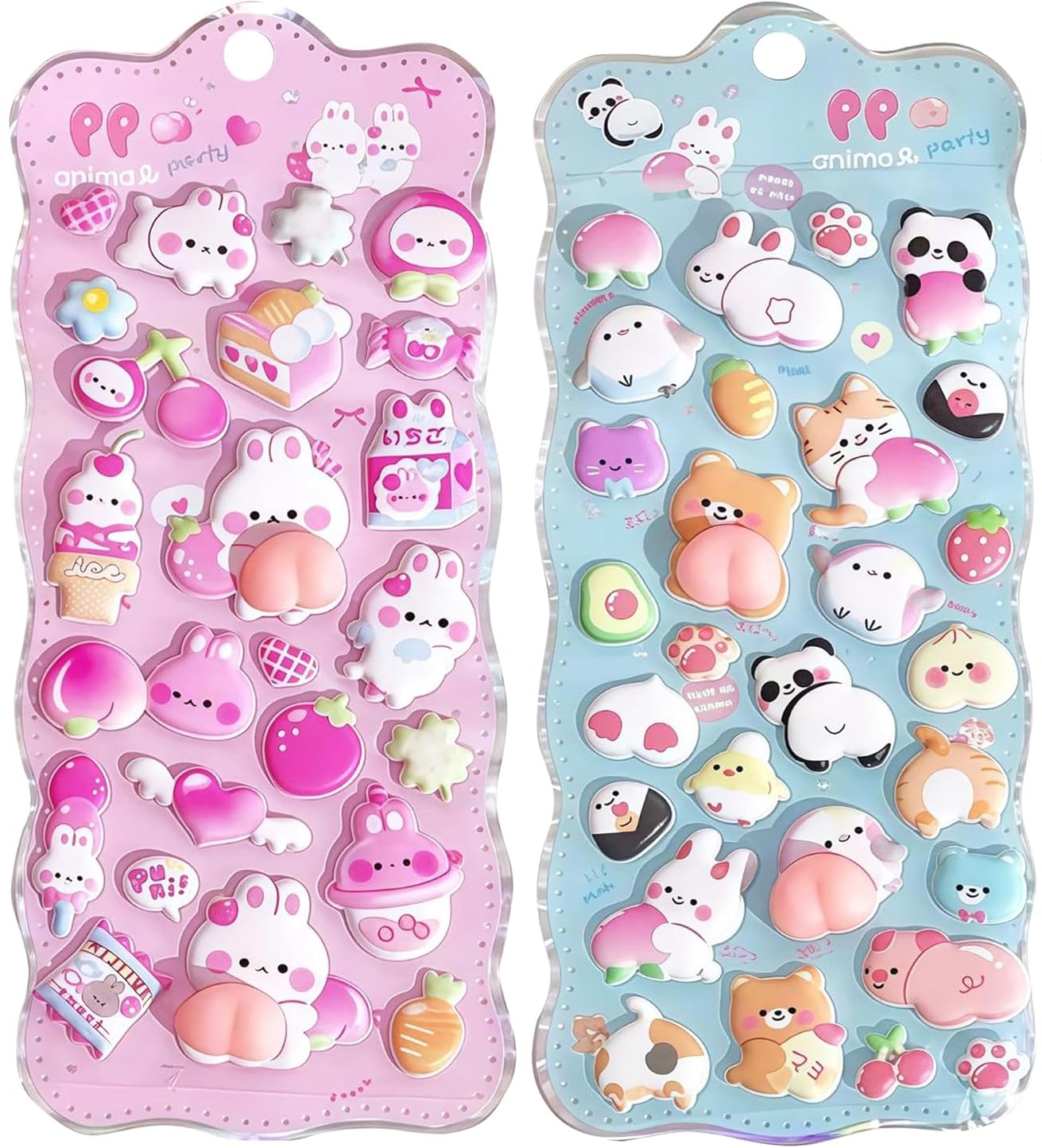 Amazon.co.jp: PP【2枚入りセット】ぷにぷにおしりシール かわいい 3D