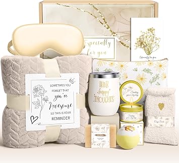 Wasocol Happy Birthday Gifts for Women Mom Grandma Wife Best Friend Sister Her, Unique Relaxing Self Care Package Spa Gift Baskets for Women