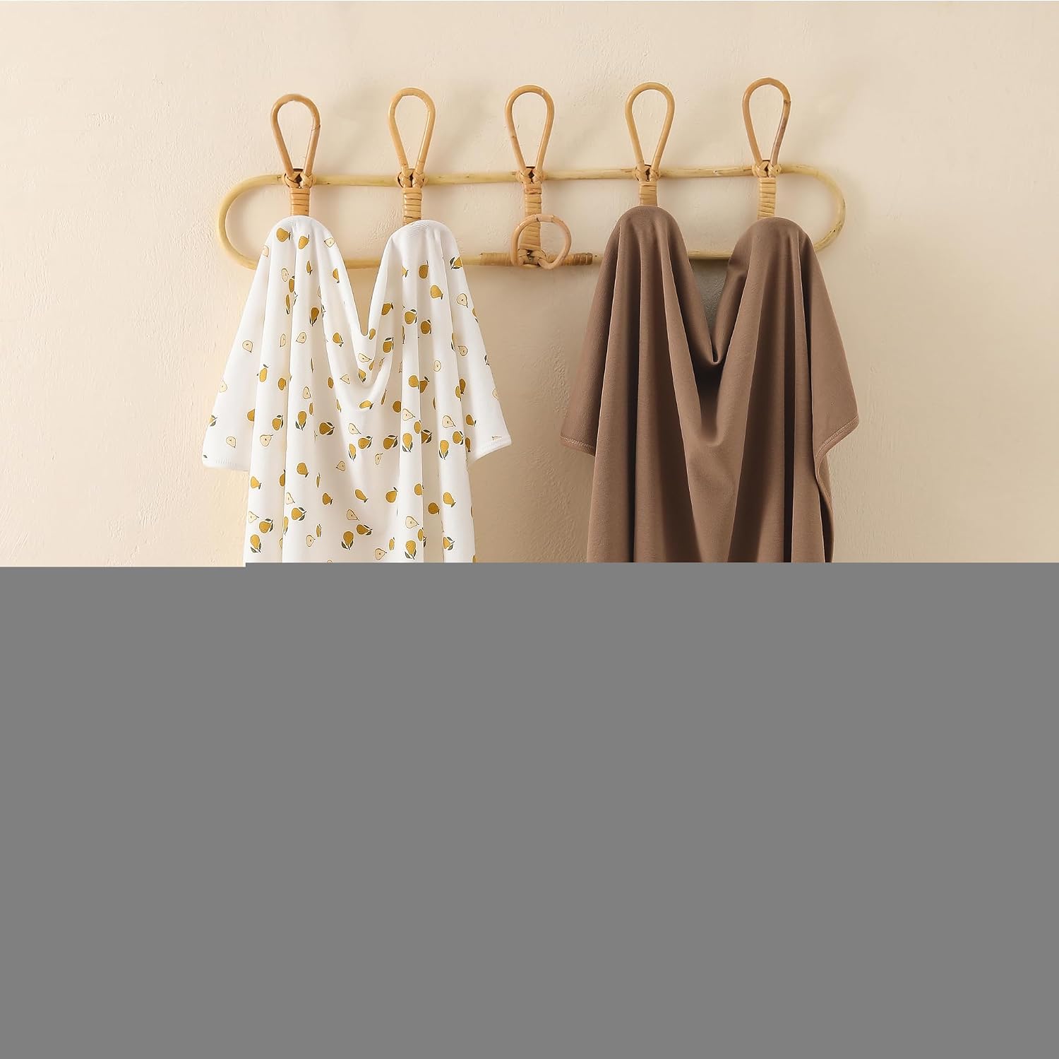 2 Pack Baby Swaddle Blanket 33x33, Soft Cotton Elastic Edge image 5