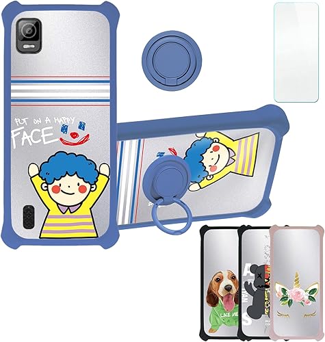 Case for Xiaomi Redmi Note 10s Case Compatible with Xiaomi Redmi Note 10s Phone Case Cover with Tempered Glass Screen ProtectorPC + TPU 2 in 1Ring