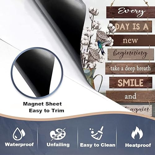 Miniatura 3 de Calcomanía magnética de algodón para ramo de flores para lavavajillas, cubierta magnética para lavavajillas, decoración de cocina, nevera, regalo