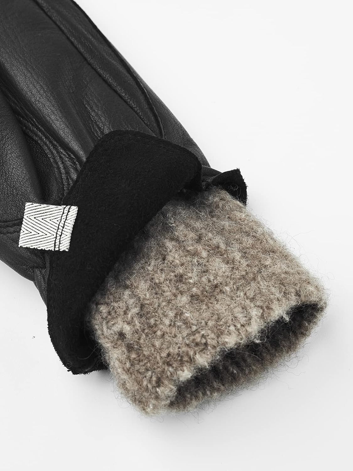 Hestra Women's Tiril Mitt, Deerskin Leather Mittens with Wool Lining for Cold Weather & Everyday Winter Wear