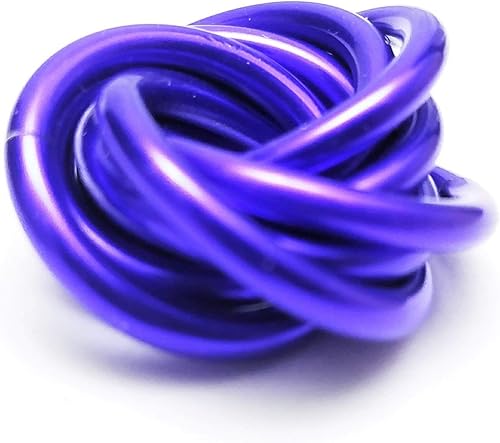 Miniatura 60 de Möbii Fidget Ball (Solid Color): Quiet Mobius ADHD Anxiety Stim Stress Relief Toy Tool for Home Travel Office or Desk (XL(Daydream), Full, Dark Iris)