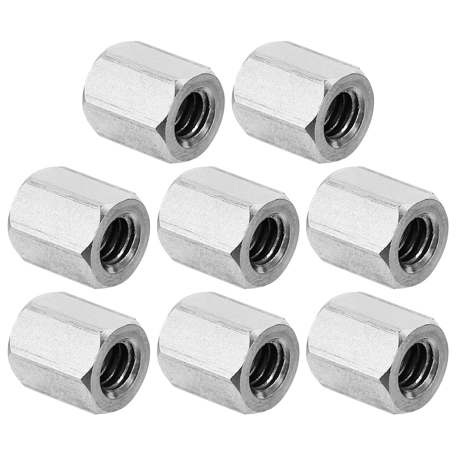 PATIKIL 1/4"-20 UNC 304 Stainless Steel Hex Coupling Nuts