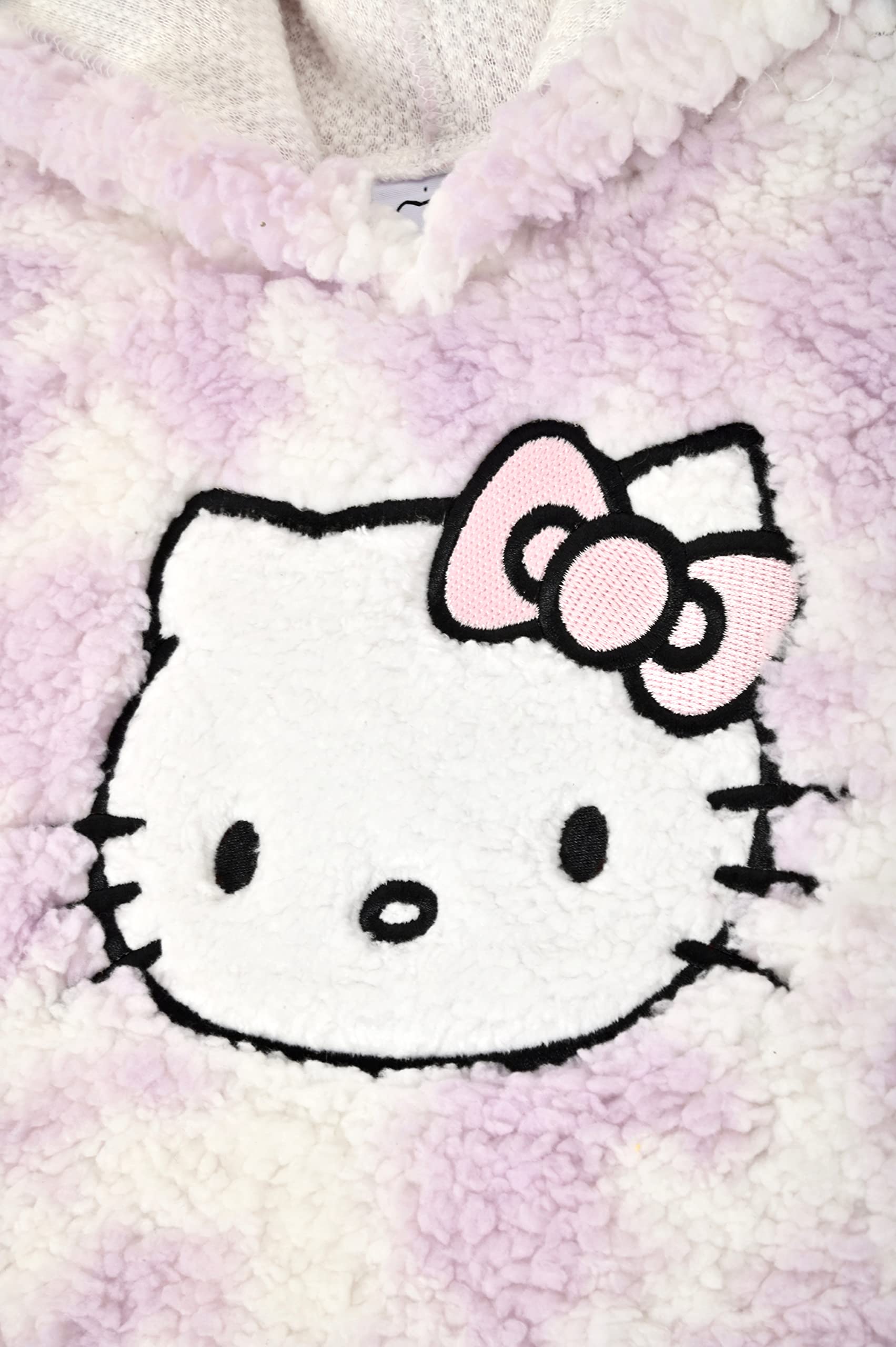 Hello Kitty Sherpa - Set di 2 leggings con cappuccio in pile per ragazze – Felpa con cappuccio e leggings – Abbigliamento per bambini piccoli e piccoli (lavanda, lavanda, 6X