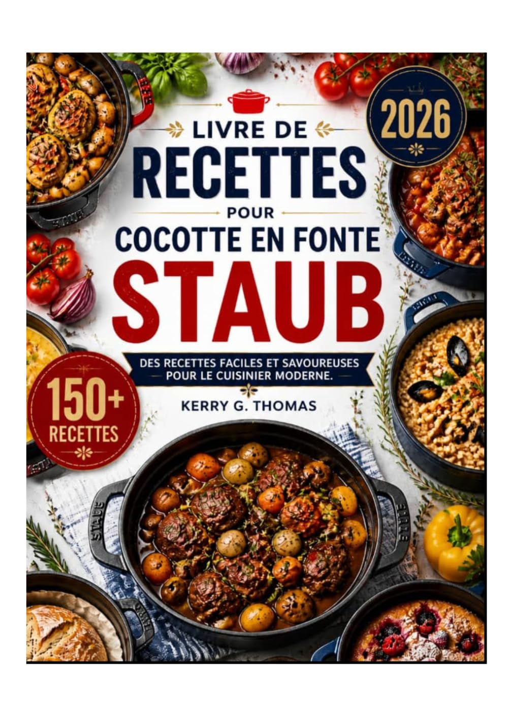 livre de recettes pour cocotte en fonte staub: Des recettes faciles et savoureuses pour le cuisinier moderne