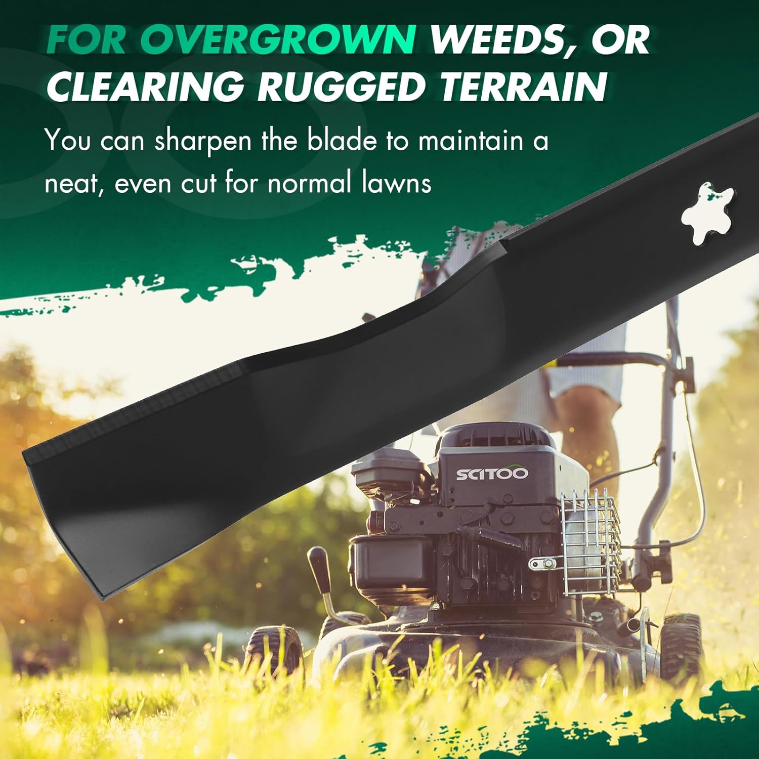 Mower Blade for Overgrown Weeds
