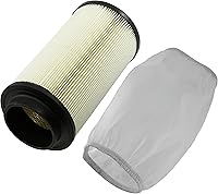 Vista 1 de Caltric Filtro de aire con funda de aire de entrada de prefiltro compatible con Polaris Scrambler 500 4x4 1999-2012 / 2x4 2001-2002