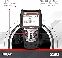 Vista 6 de INNOVA 5510 OBD2 Scanner, Scan Tool for ABS, All System Scanner, Caliper Service, Brake Pad Life, Read/Erase ABS/SRS Codes, Reset Oil Light, Live