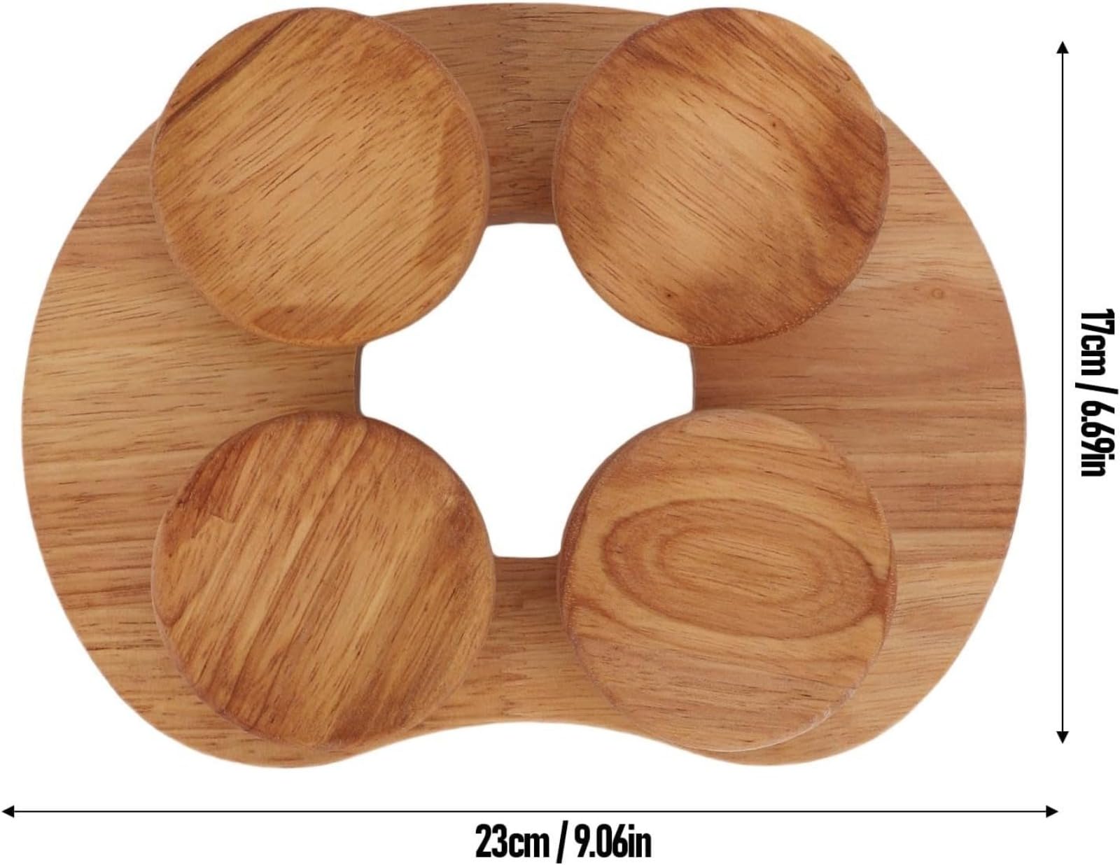 Generico Poggiatesta per Sauna in Legno con Disco Rotante, Cuscino cervicale per Sauna in Legno a Quattro Punti, Supporto per la Testa e Cuscino per Il Collo per alleviare Il Dolore a Collo e Spalle.