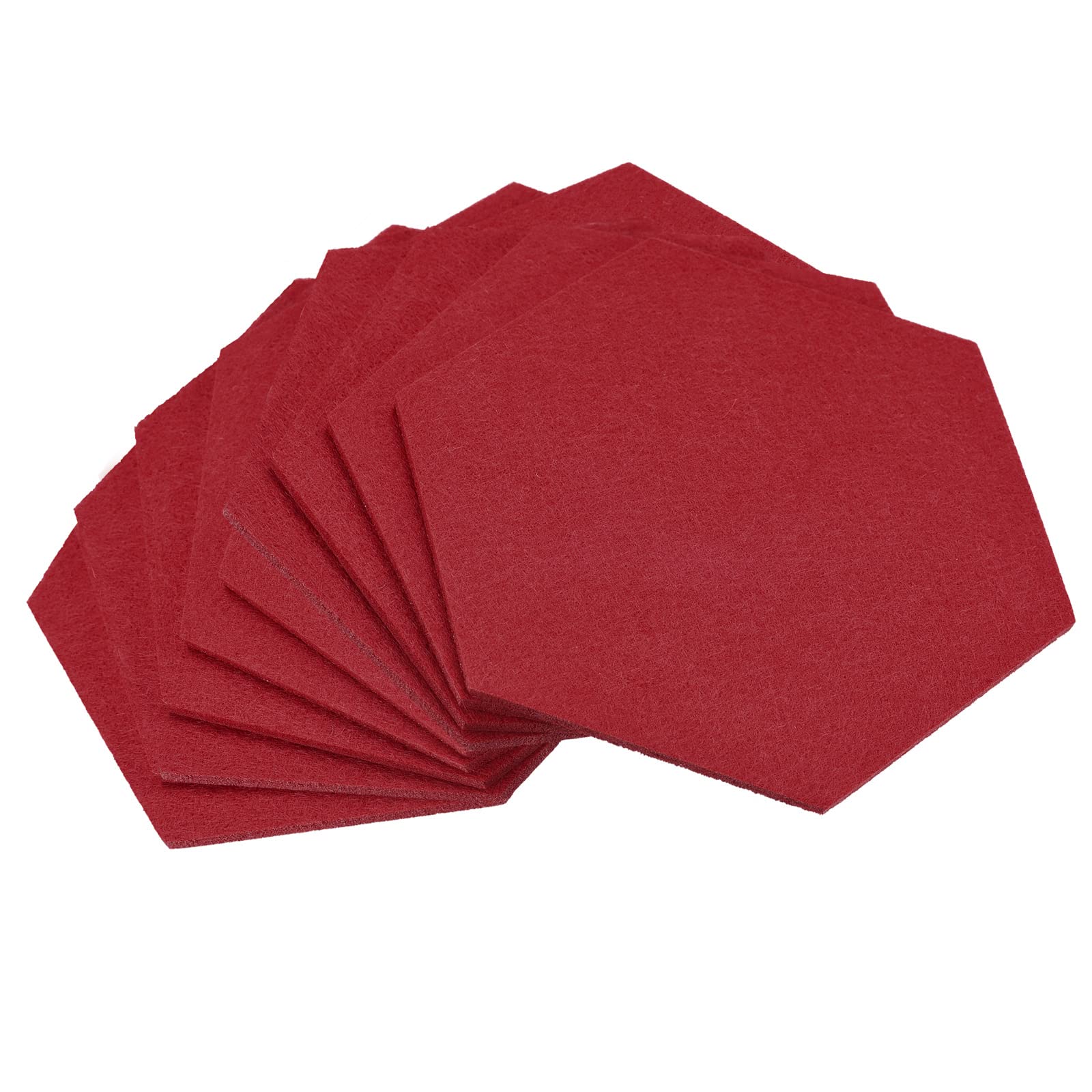 Dessous de verre en feutre rouge absorbant pour sublimer vos apéritifs et tables basses