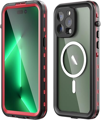 Funda impermeable para iPhone 14 Pro Max, IP68 impermeable con protector de pantalla integrado, carcasa resistente y pesada para iPhone 14 Pro Max