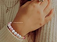 Vista 298 de Amazing Gemstone Pulsera de cristal para mujeres y hombres, pulsera de cristal curativo de protección, pulsera elástica con cuentas de piedras