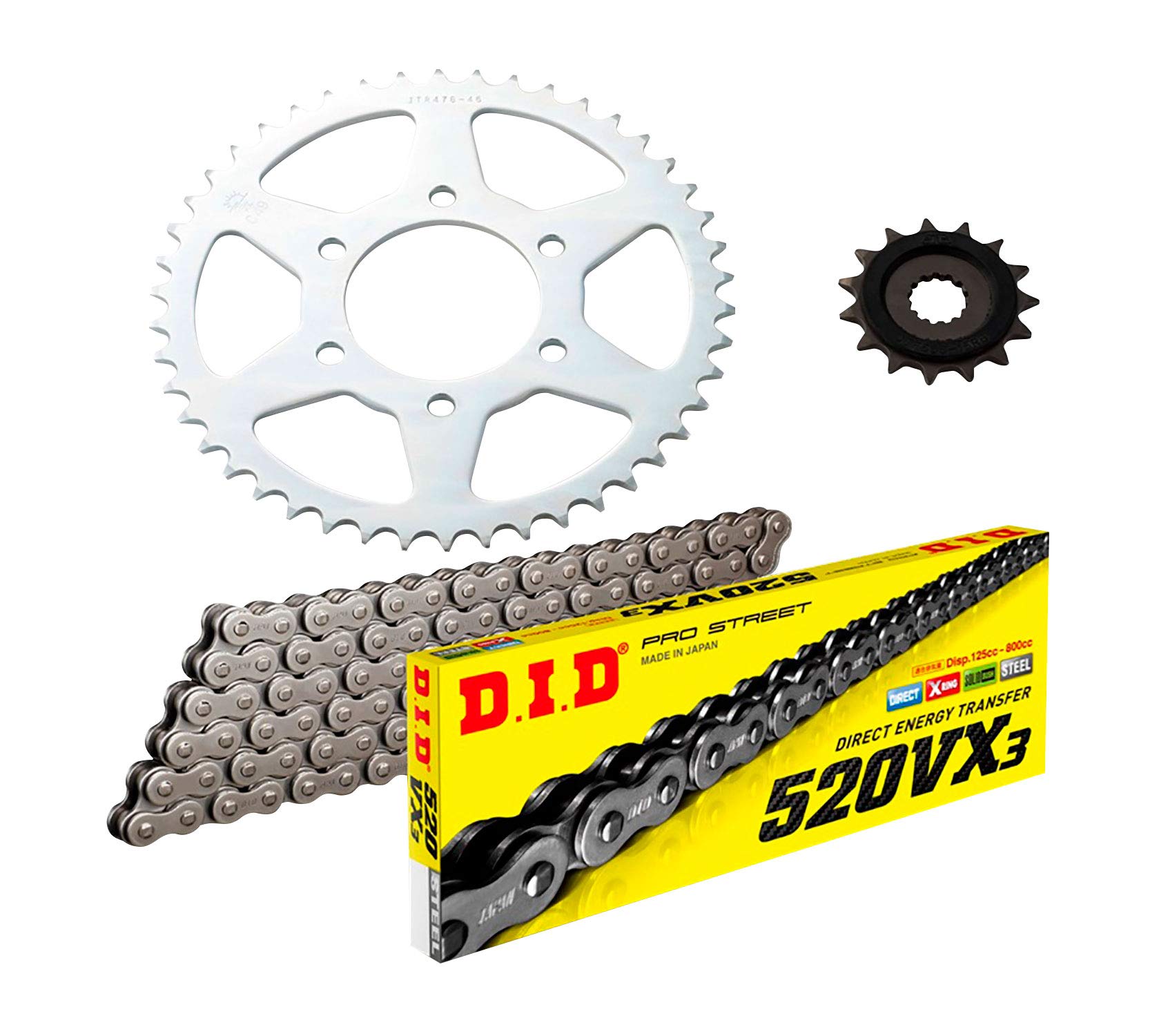 Amazon | D.I.D(大同工業) F/Rスプロケット 3点交換キット DK-08