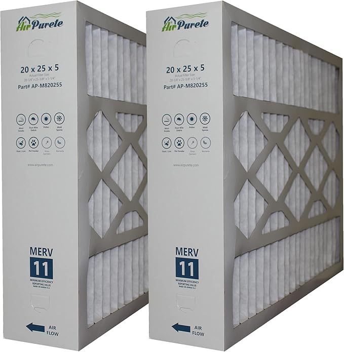 Air Purete Furnace Filters 20x25x5 Replacement for M81056 Genuine