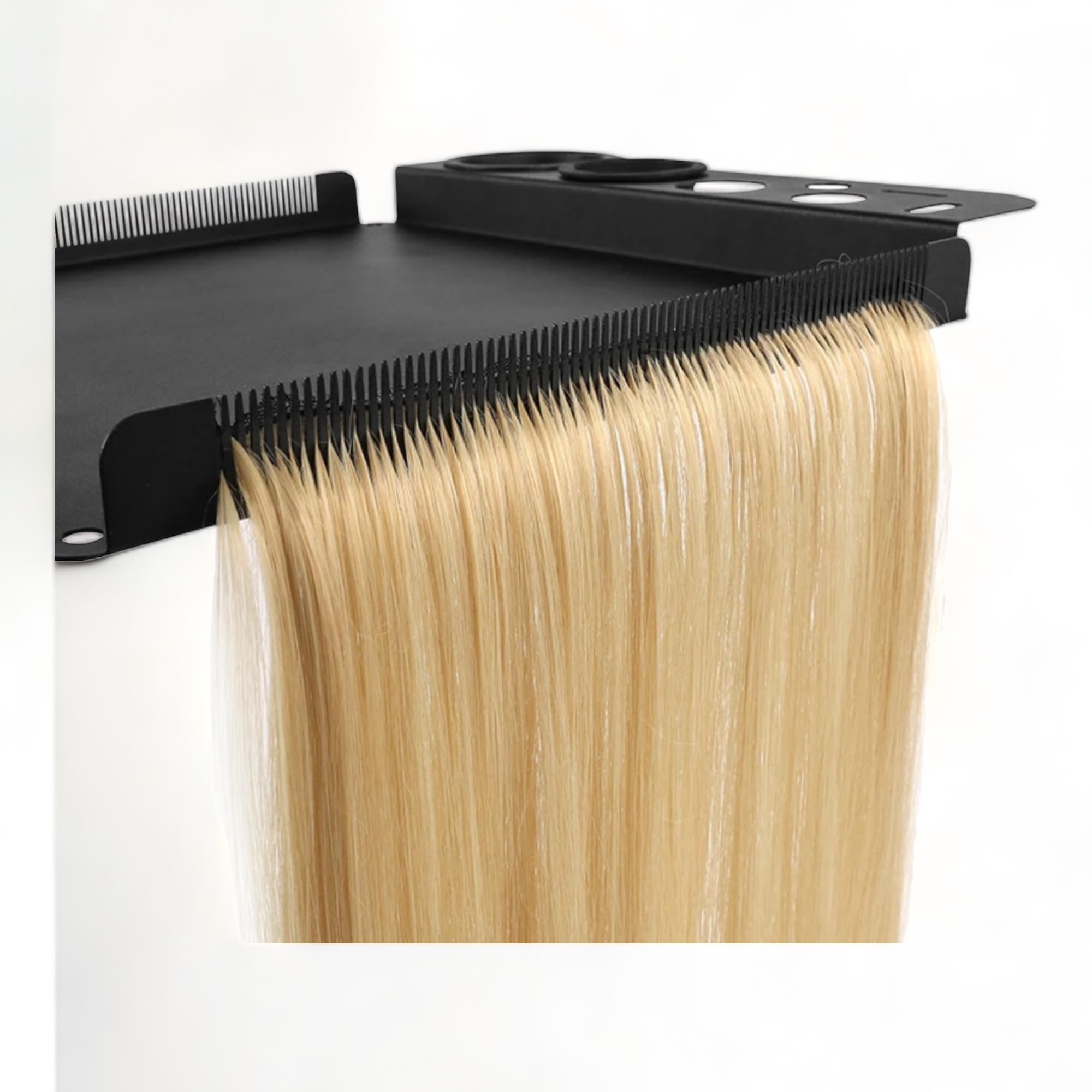 Carrito de peluquería Profesional – móvil y Ajustable en Altura. Bandejas Resistentes al Calor, Cuencos magnéticos y Soporte para Extensiones – Ideal para Salones de Belleza y estilistas móviles