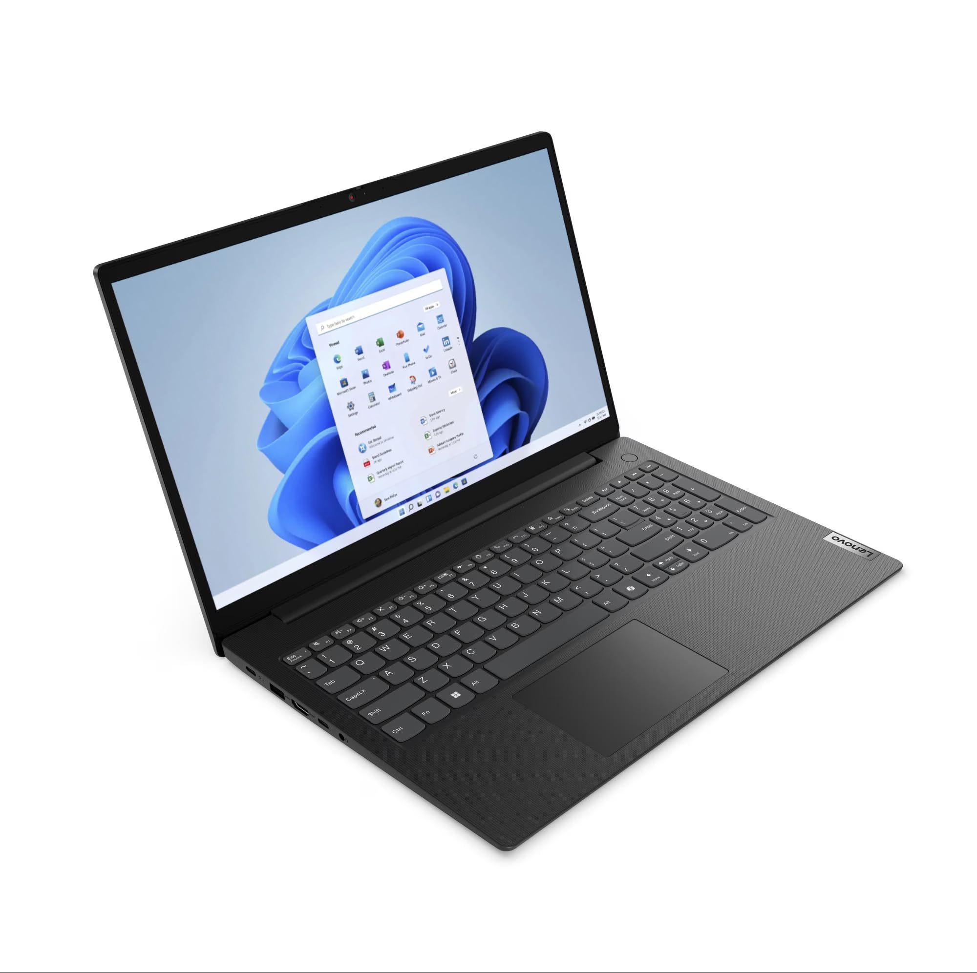 Lenovo Laptop, 15,6" FHD Display, Intel N150, 4 x 3.60 GHz, 256 GB SSD, Intel UHD Graphics, Norton 360, Windows 11, Schwarz