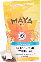 Vista 20 de Maya Tea Bolsitas de té blanco de coco de Madagascar, contiene cafeína, todo natural, paquete de 20