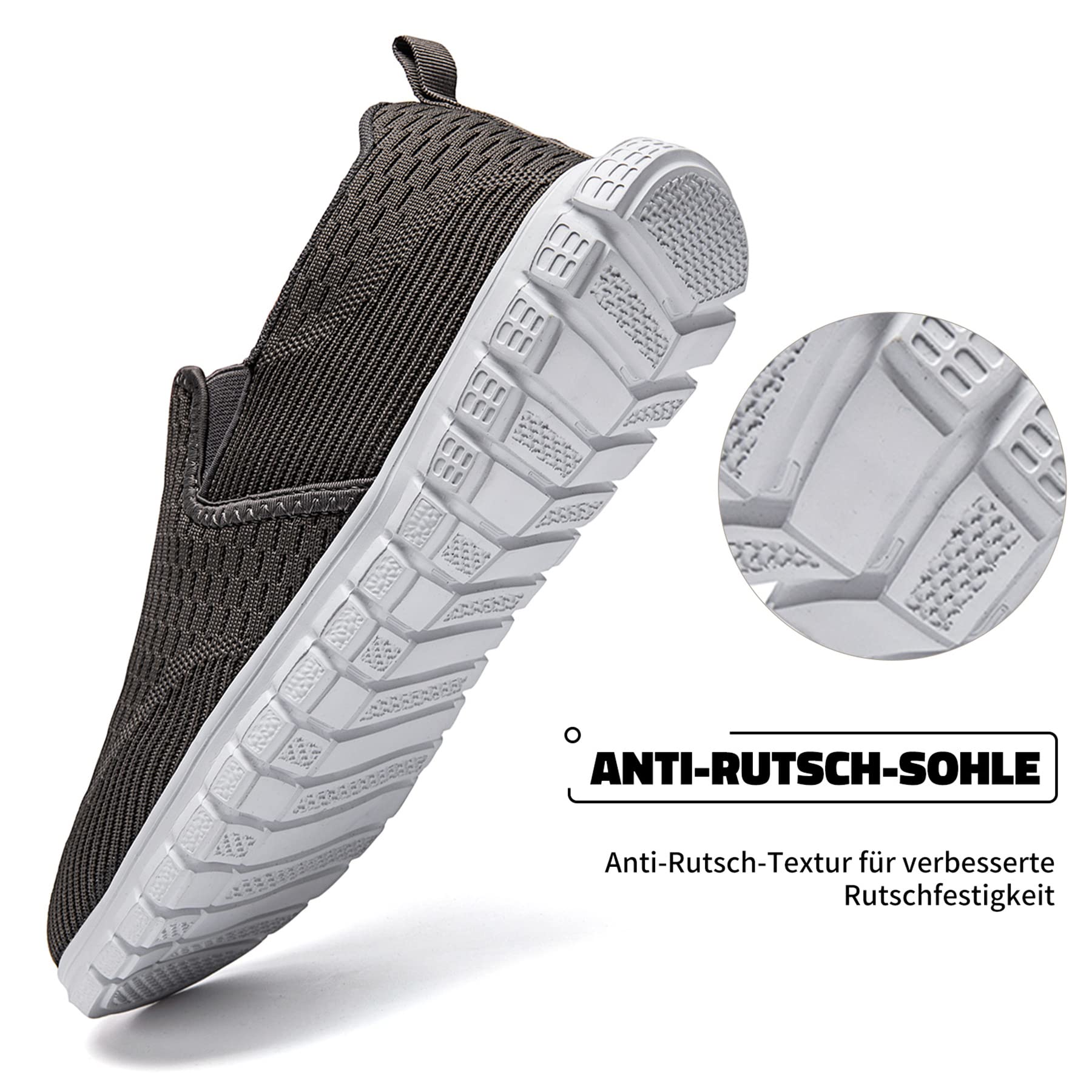 Oltyutc Baskets à Enfiler pour Homme - Chaussures de Course - Chaussures de Tennis - Confortables et Respirantes - Légères - pour Fitness