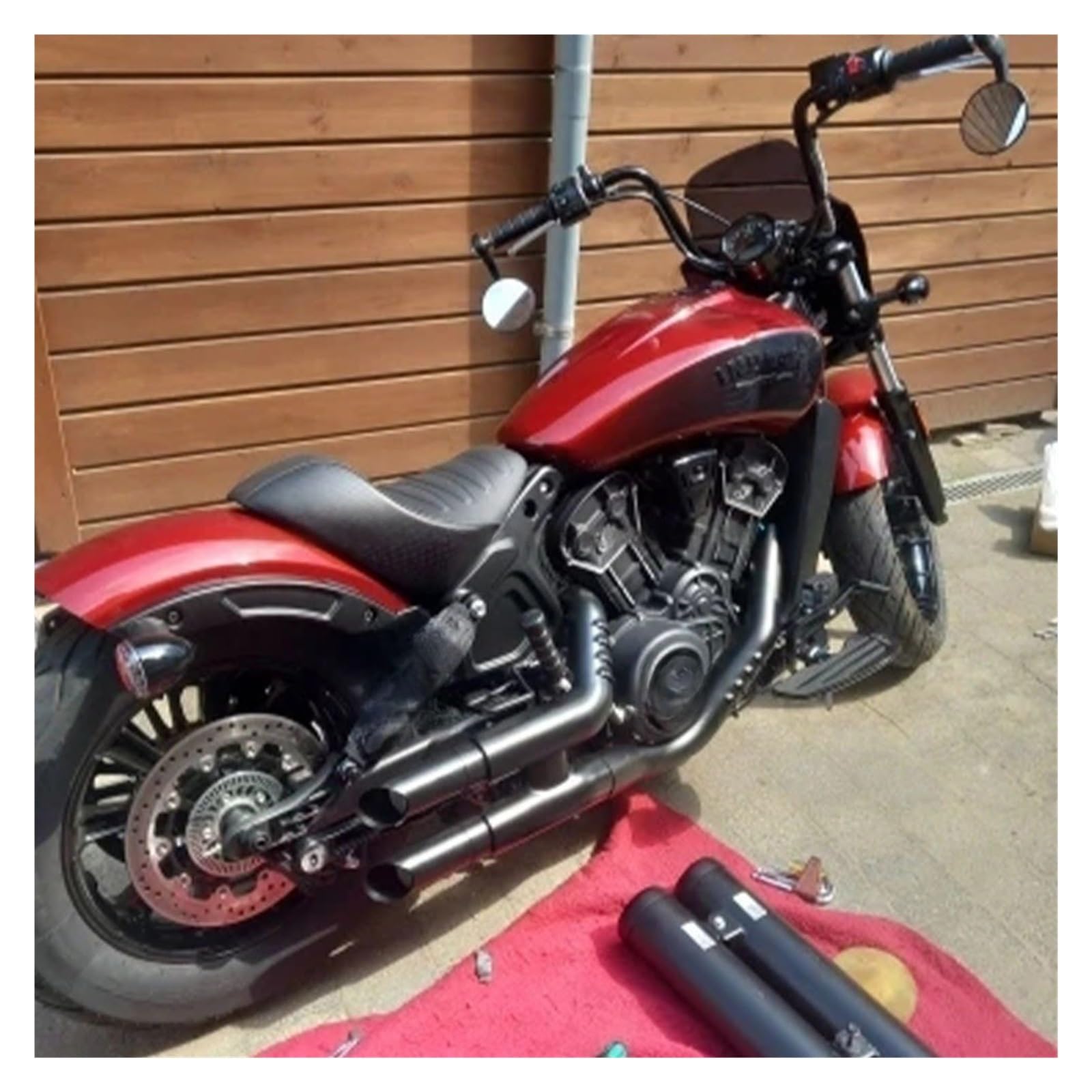 Silenziatori terminali moto Moto di Scarico Corto Silenziatore Tubo Coda Punta Sezione Accessori Per Rogue Scout Bobber Sessanta Venti 2015up