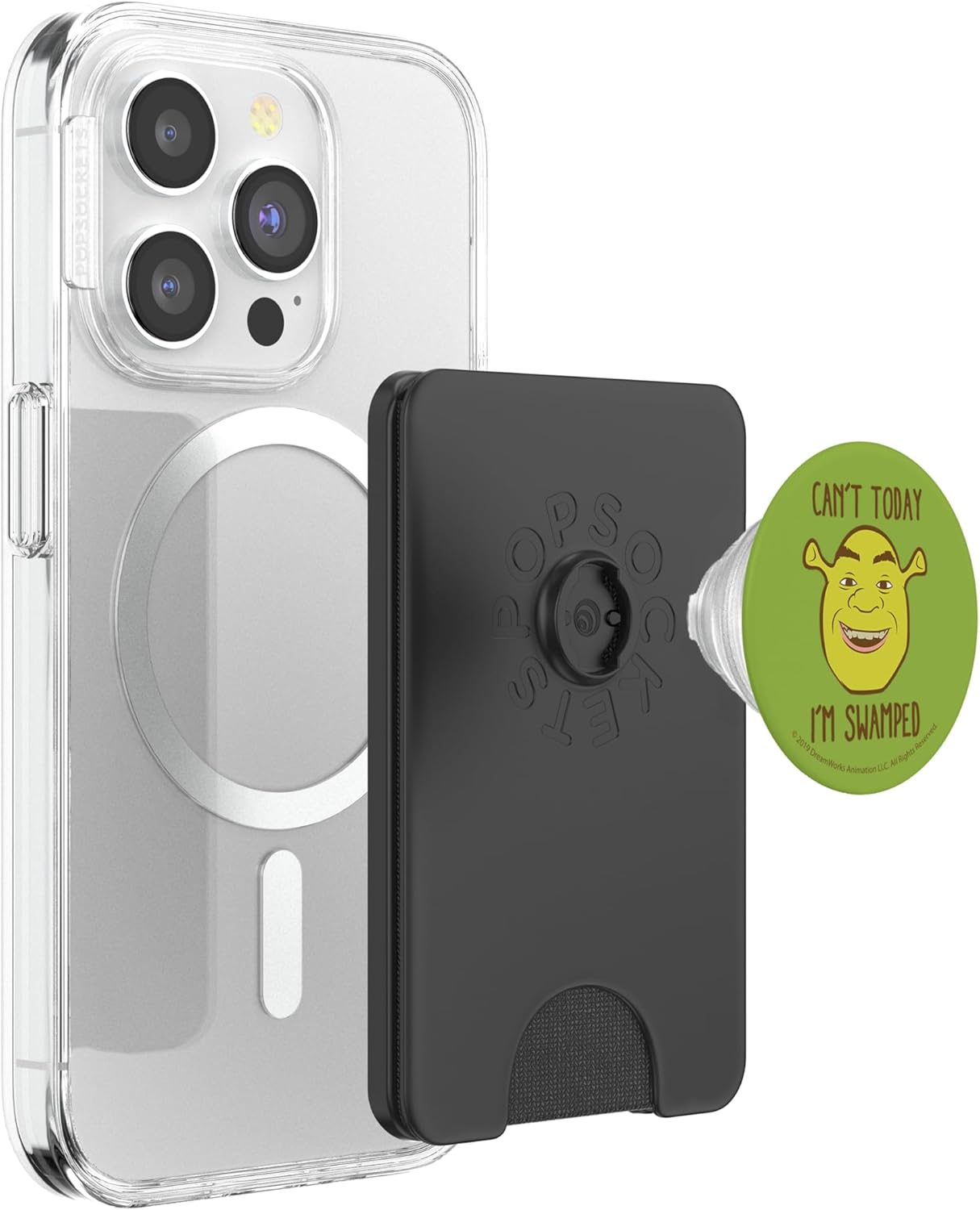 Shrek Can't Today I'm Swamped Cartoon Portrait PopSockets PopWallet for MagSafe