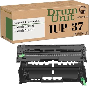 IUP-37 Black Drum Unit Compatible for Konica Minolta IUP37 ACEY02D Imaging Unit Use for Bizhub 4020i 5020i Printer High-Yield 30,000 Pages 1-Pack Black