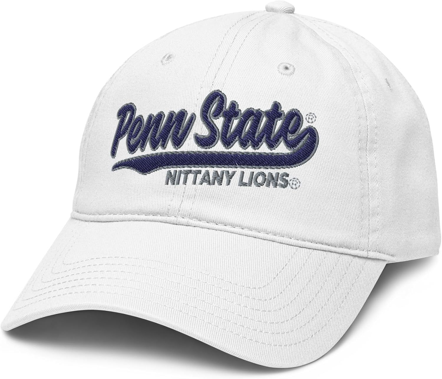 Penn State Nittany Lions Cursive White Officially Licensed Adjustable Baseball Hat