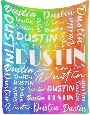 Name Blanket Personalized Name Blanket Customized Blanket with Name Text for Adult Kid Birthday Christmas Mothers Fathers Valentines Day Gift