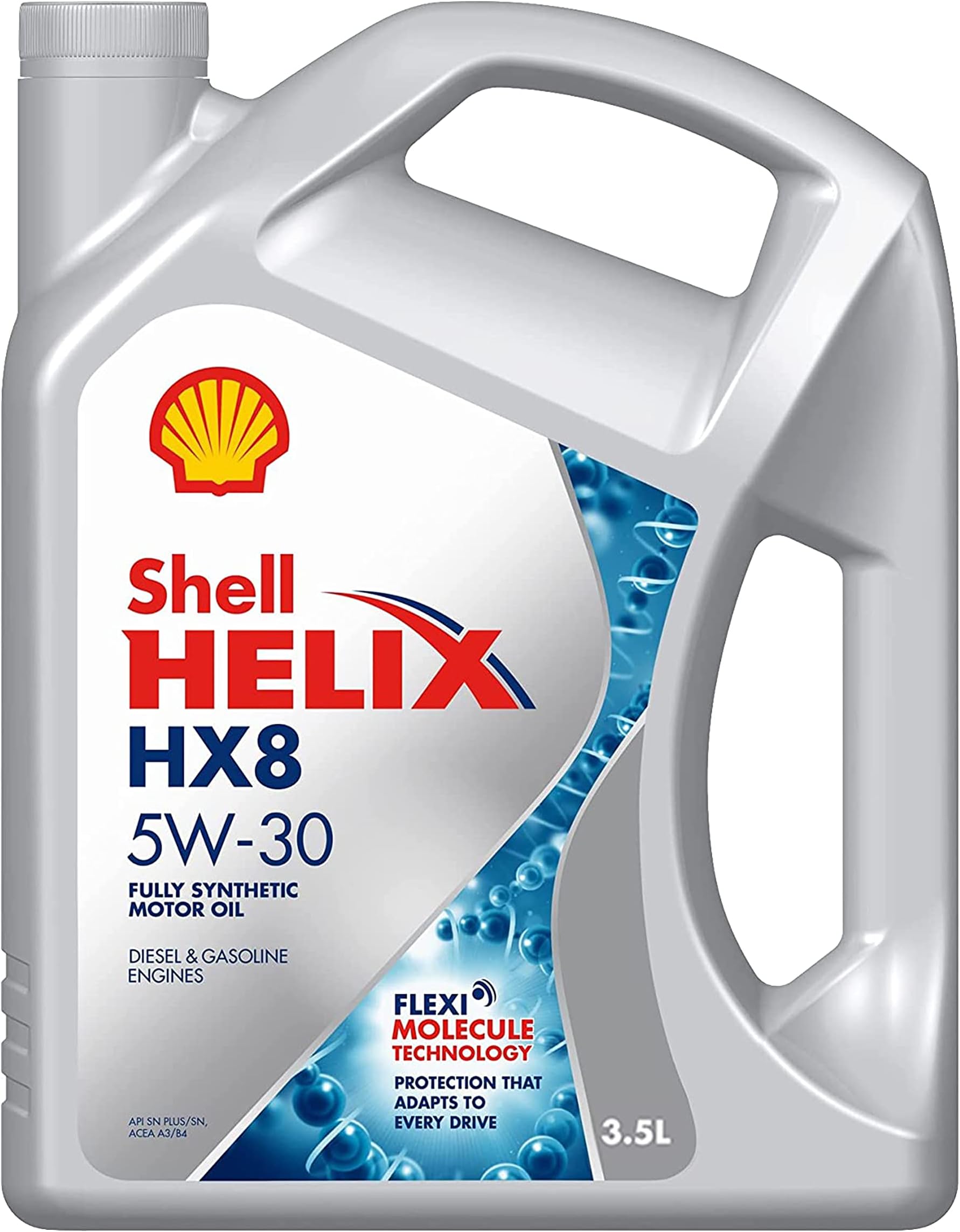 Shell Helix HX8 5W-30 API SN Plus Fully Synthetic Engine Oil for Petrol, Dies...