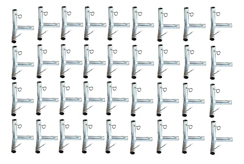 Miniatura 1 de 3 vías (FVF3) 1 38 pulgadas de esquina plana toldojaula de bateo  Se adapta a tubería EMT de 1 38 pulgadas o riel superior de esgrima de eslabones