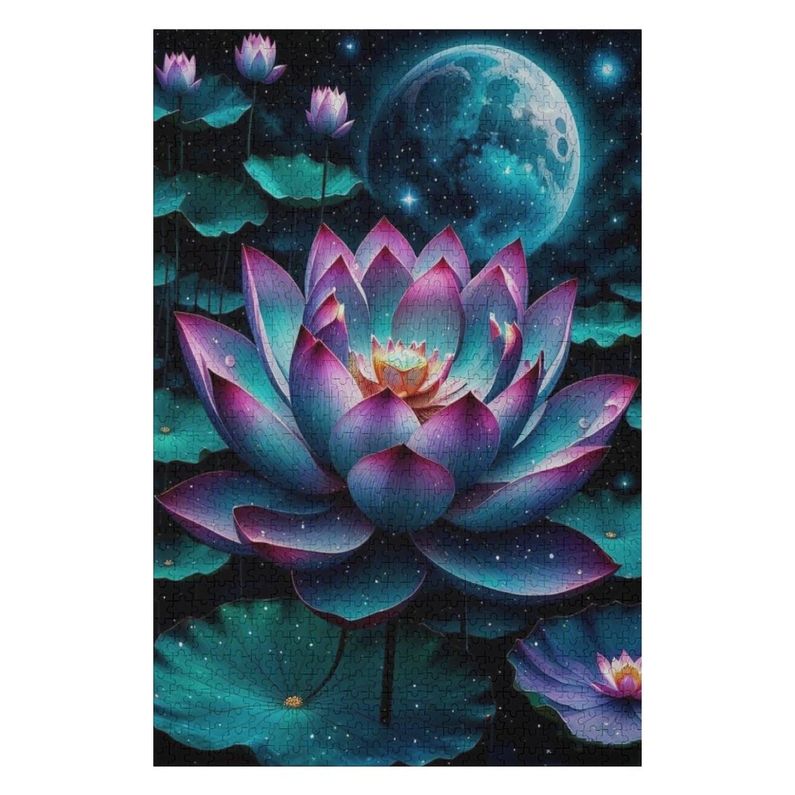Amazon.com: Lotus Flower Puzzle 1000 Pieces – Elegant Bloom on