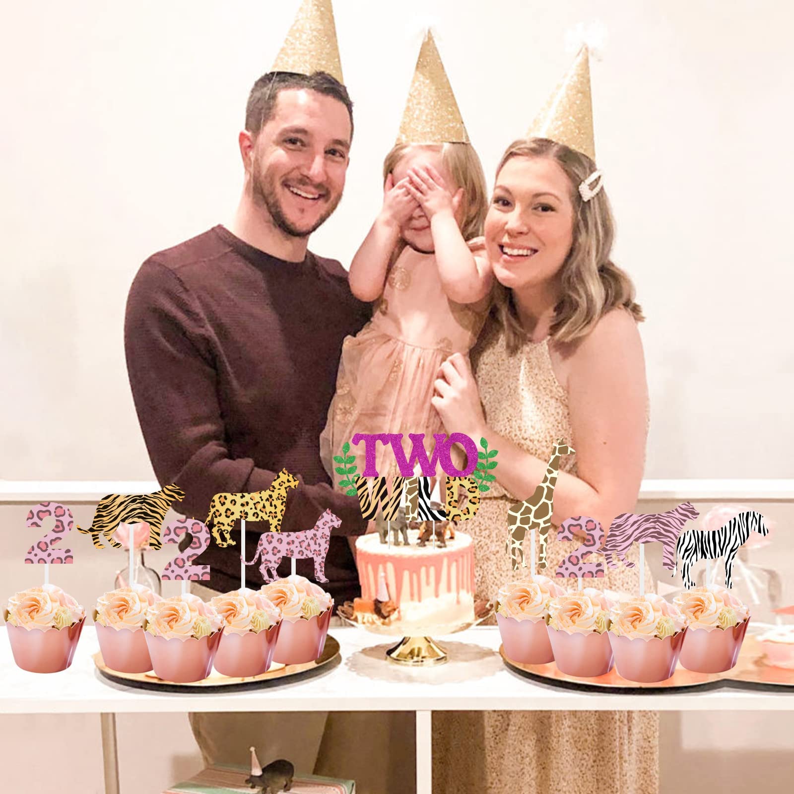 MRAPPY Two Wild Flower Cake Topper – Rustic Wood Decoration For 2nd Birthday Cakes & Photo Props - View #6