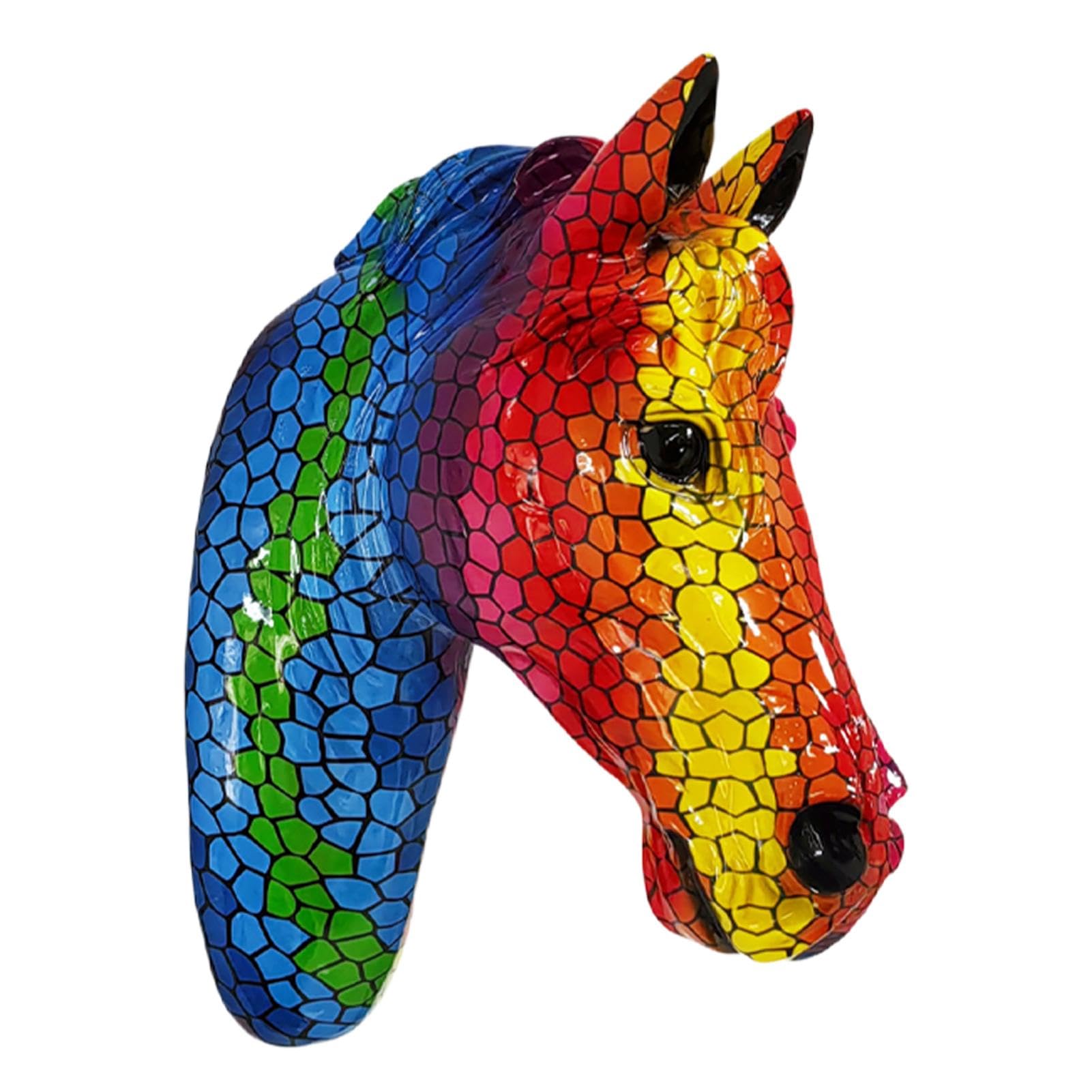 Amazon.co.jp: 馬の壁の装飾 | 馬の壁の彫刻 | カラフルな馬の壁