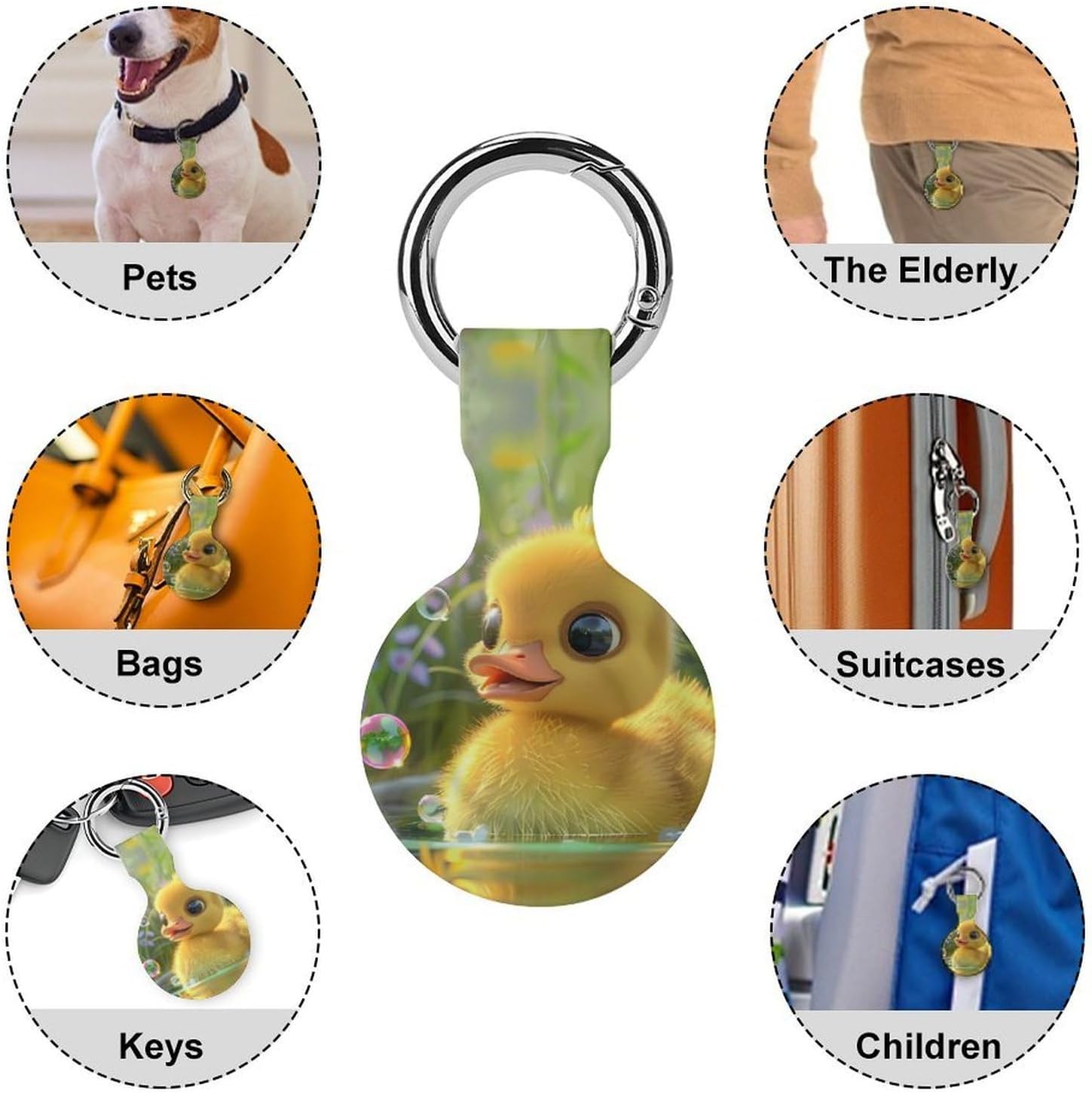 Cute Yellow Duckling Protective Case Shockproof Cover 1PCS image 3