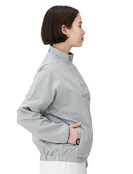 ピンゴルフ　レディース 2WAY フルジップブルゾン サイズM グレー Amazon | [ピン アパレル] レディース 2WAY フルジップブルゾン