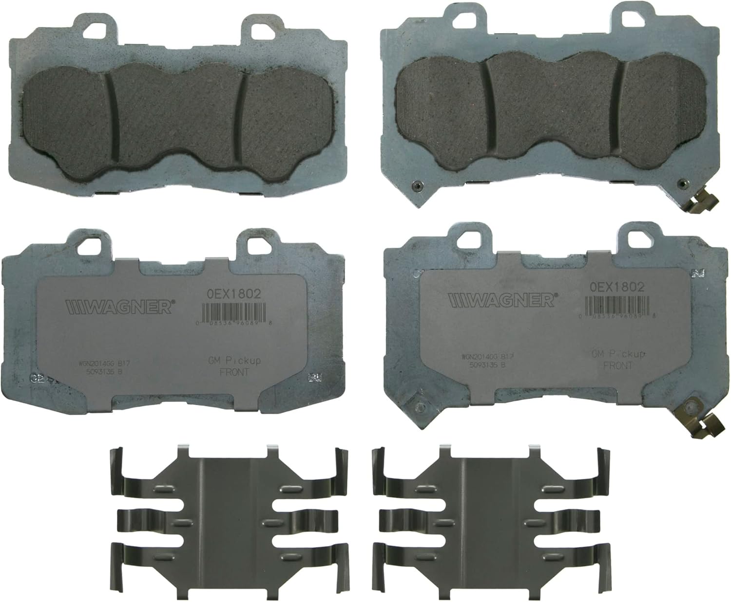 Wagner Brake OEX OEX1802 Disc Brake Pad Set Premium Ceramic